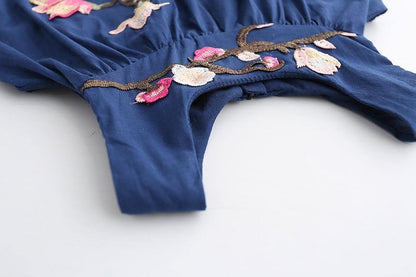 Summer Brand New Floral Lace Silk Dress Fashion Girls Round Neck Flying Sleeve Dress The Clothing Company Sydney