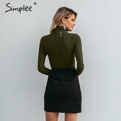 Turtleneck knitting sweater women Casual cotton knitted winter sweater pullover female Autumn winter jumper The Clothing Company Sydney