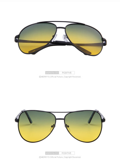 Designer Brand Mens Polarized Night Vision Driving Sunglasses 100% UV400 The Clothing Company Sydney