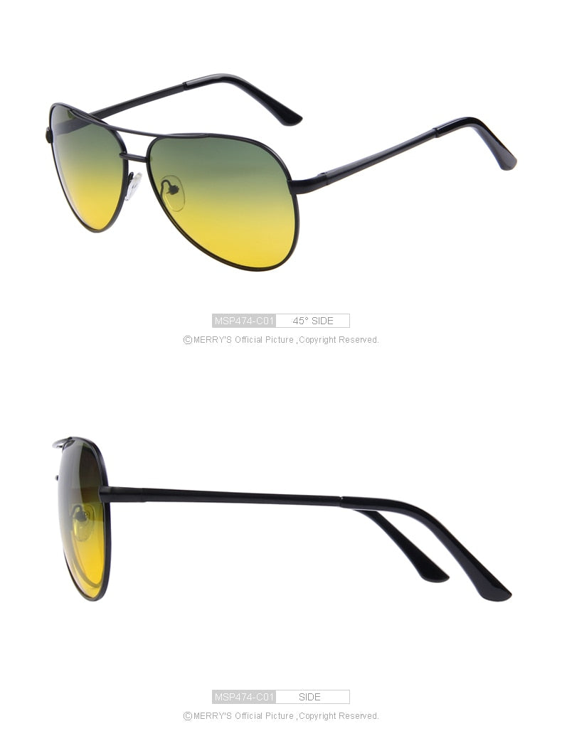 Designer Brand Mens Polarized Night Vision Driving Sunglasses 100% UV400 The Clothing Company Sydney