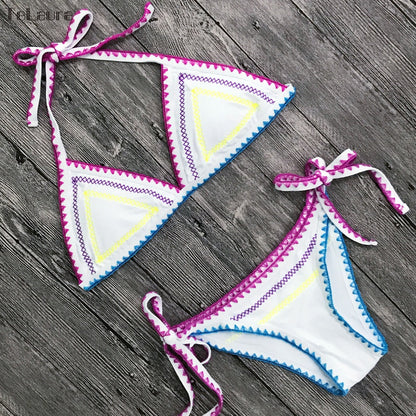 2 Piece New Sexy Swimwear Push Up Swimsuit Halter Top Padded Bathing Suit Bandage Brazilian Bikini Set The Clothing Company Sydney