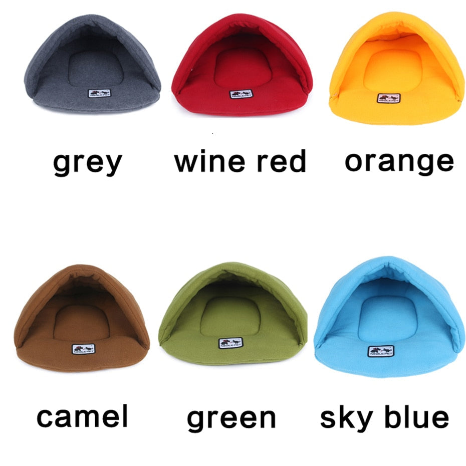 6 Colors Soft Polar Fleece Winter Warm Pet Heated Mat Small Dog Puppy Kennel House for Cats Sleeping Bag Nest Cave Bed The Clothing Company Sydney