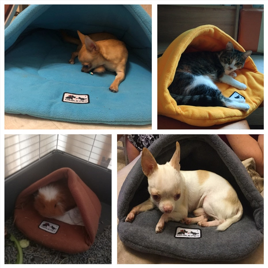 6 Colors Soft Polar Fleece Winter Warm Pet Heated Mat Small Dog Puppy Kennel House for Cats Sleeping Bag Nest Cave Bed The Clothing Company Sydney