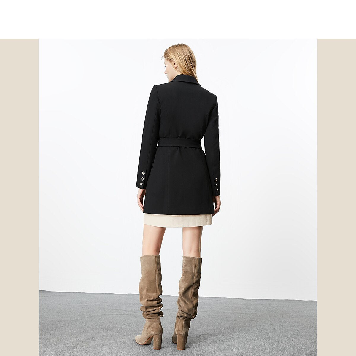 Autumn Winter Women's Mid-length Thin Suit Jacket The Clothing Company Sydney