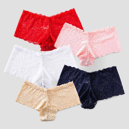 3 Pack Underwear Lingerie Sexy Lace Transparent Panties Briefs High Quality Low Waist Women's Underpants The Clothing Company Sydney