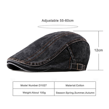 Casual Spring Summer Berets Hat Men Women Denim Newsboy Ivy Cotton Cap Duckbill Ivy Flat Cap The Clothing Company Sydney
