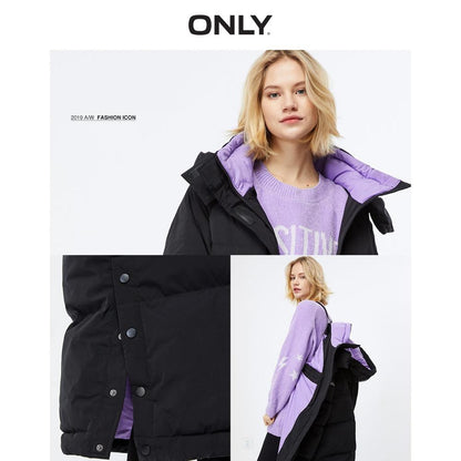 Autum Winter New Arrivals Long Loose Fit Contrasting Parka Down Jacket The Clothing Company Sydney