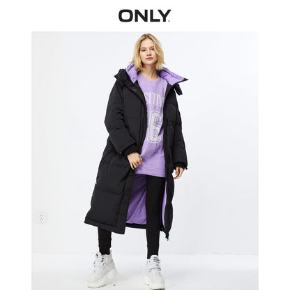 Autum Winter New Arrivals Long Loose Fit Contrasting Parka Down Jacket The Clothing Company Sydney
