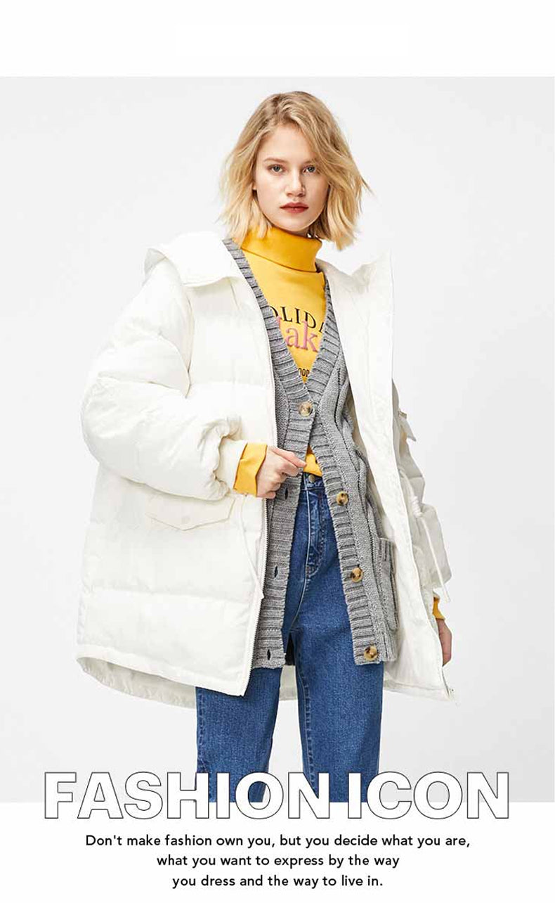 Autumn Winter Women's Loose Fit Cotton Jacket Parka Coat The Clothing Company Sydney