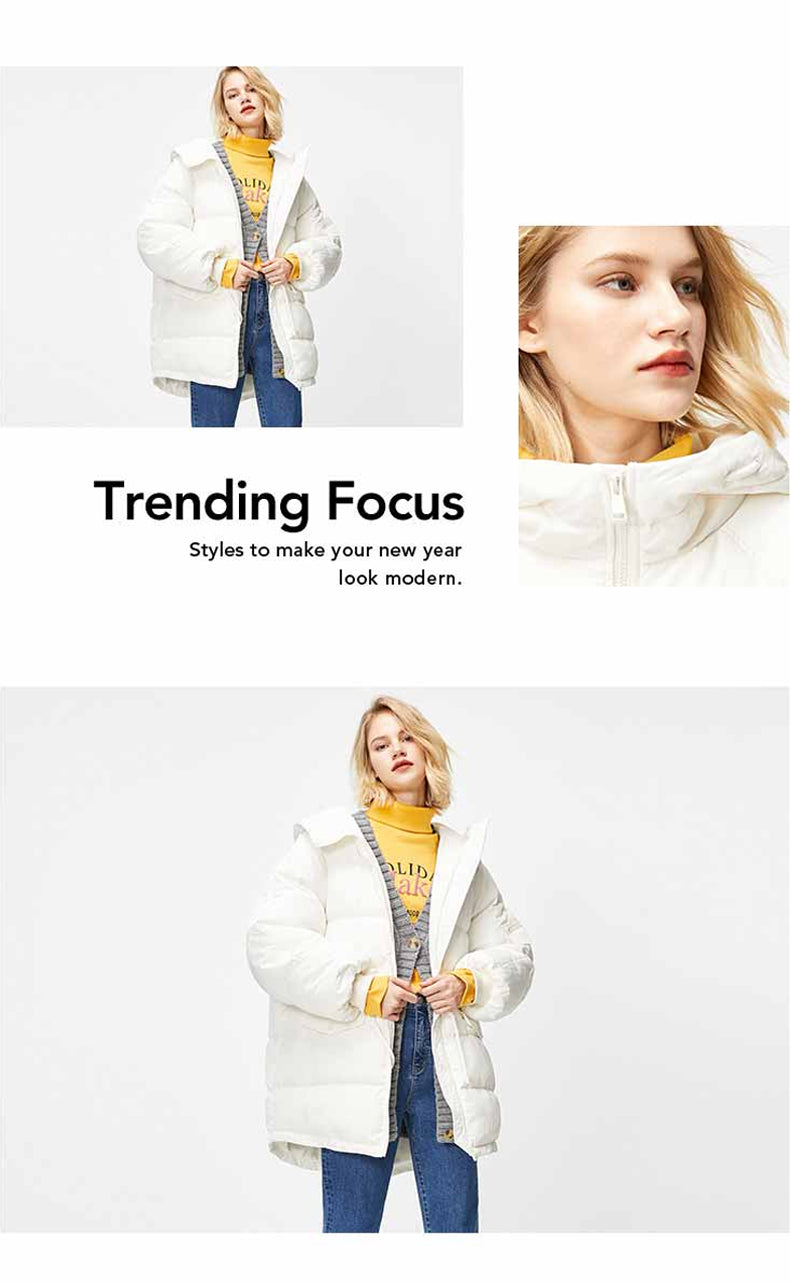 Autumn Winter Women's Loose Fit Cotton Jacket Parka Coat The Clothing Company Sydney