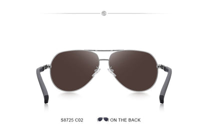 Designer Men's Classic Aluminum HD Polarized Pilot Sunglasses Aviation Frame For Driving UV400 Protection The Clothing Company Sydney