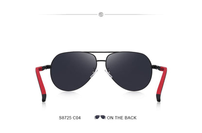 Designer Men's Classic Aluminum HD Polarized Pilot Sunglasses Aviation Frame For Driving UV400 Protection The Clothing Company Sydney