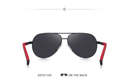 Designer Men's Classic Aluminum HD Polarized Pilot Sunglasses Aviation Frame For Driving UV400 Protection The Clothing Company Sydney