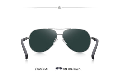 Designer Men's Classic Aluminum HD Polarized Pilot Sunglasses Aviation Frame For Driving UV400 Protection The Clothing Company Sydney