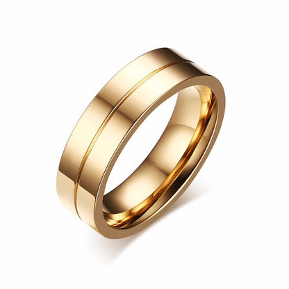 Gold Color Wedding Bands Women Men Stainless Steel Engagement Couple Anniversary Rings The Clothing Company Sydney
