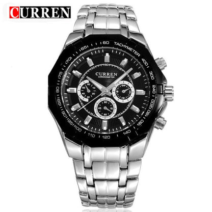 Luxury Casual Military Quartz Sports Wristwatch Full Steel Water Resistant Men's Watch The Clothing Company Sydney