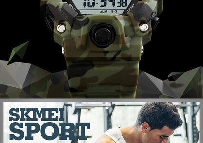 Men's Outdoor Sport Alarm Clock 5Bar Waterproof Military LED Display Shock Digital Watch The Clothing Company Sydney