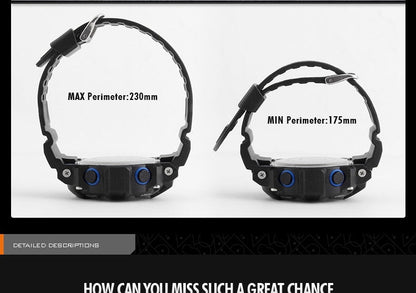 Men's Outdoor Sport Alarm Clock 5Bar Waterproof Military LED Display Shock Digital Watch The Clothing Company Sydney