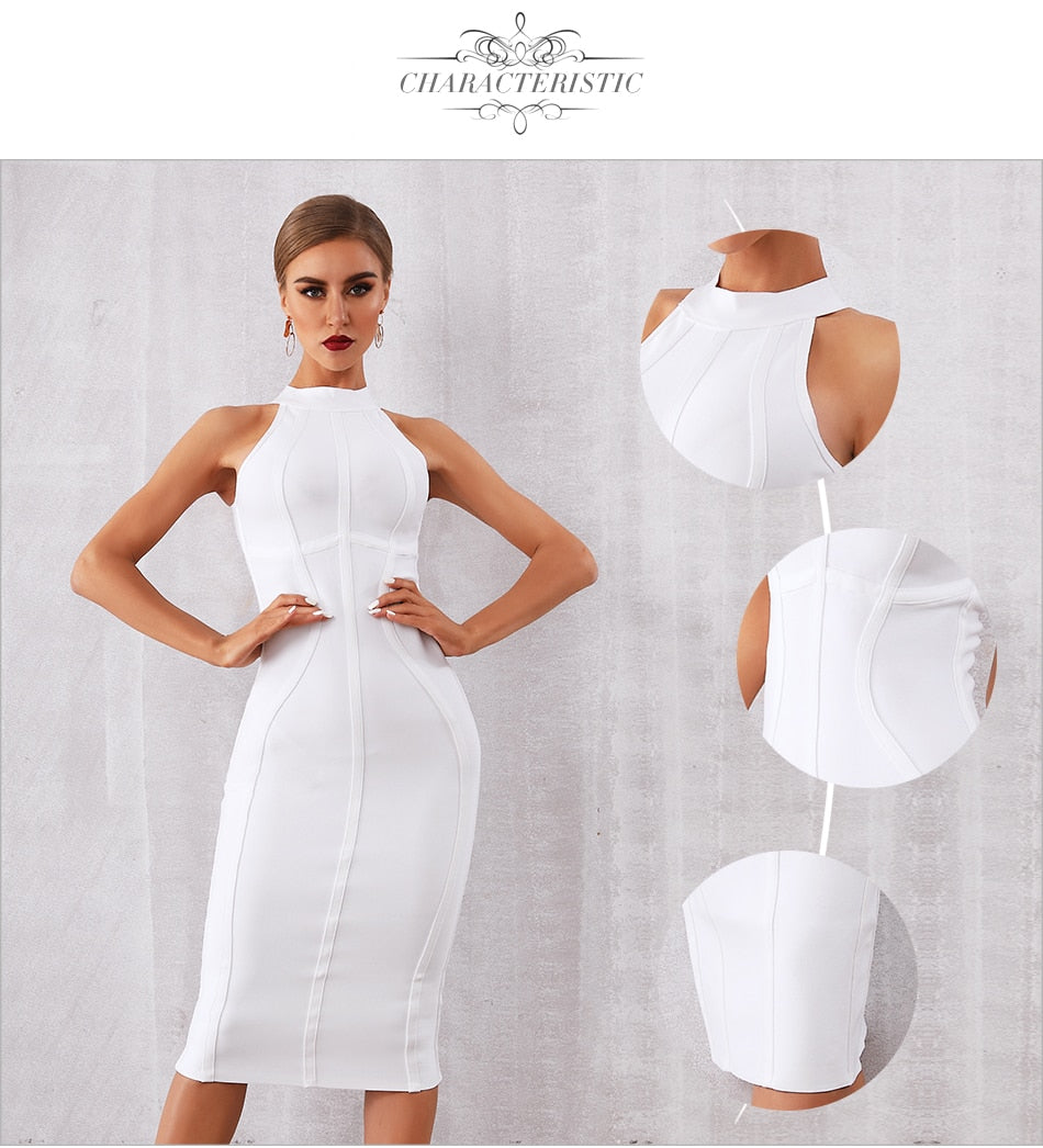 Elegant Tank Sexy Sleeveless Club Celebrity Runway Party Bodycon Bandage Dress The Clothing Company Sydney