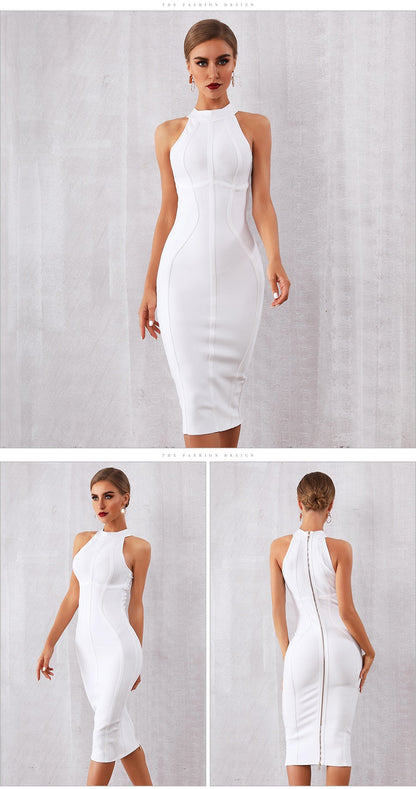 Elegant Tank Sexy Sleeveless Club Celebrity Runway Party Bodycon Bandage Dress The Clothing Company Sydney