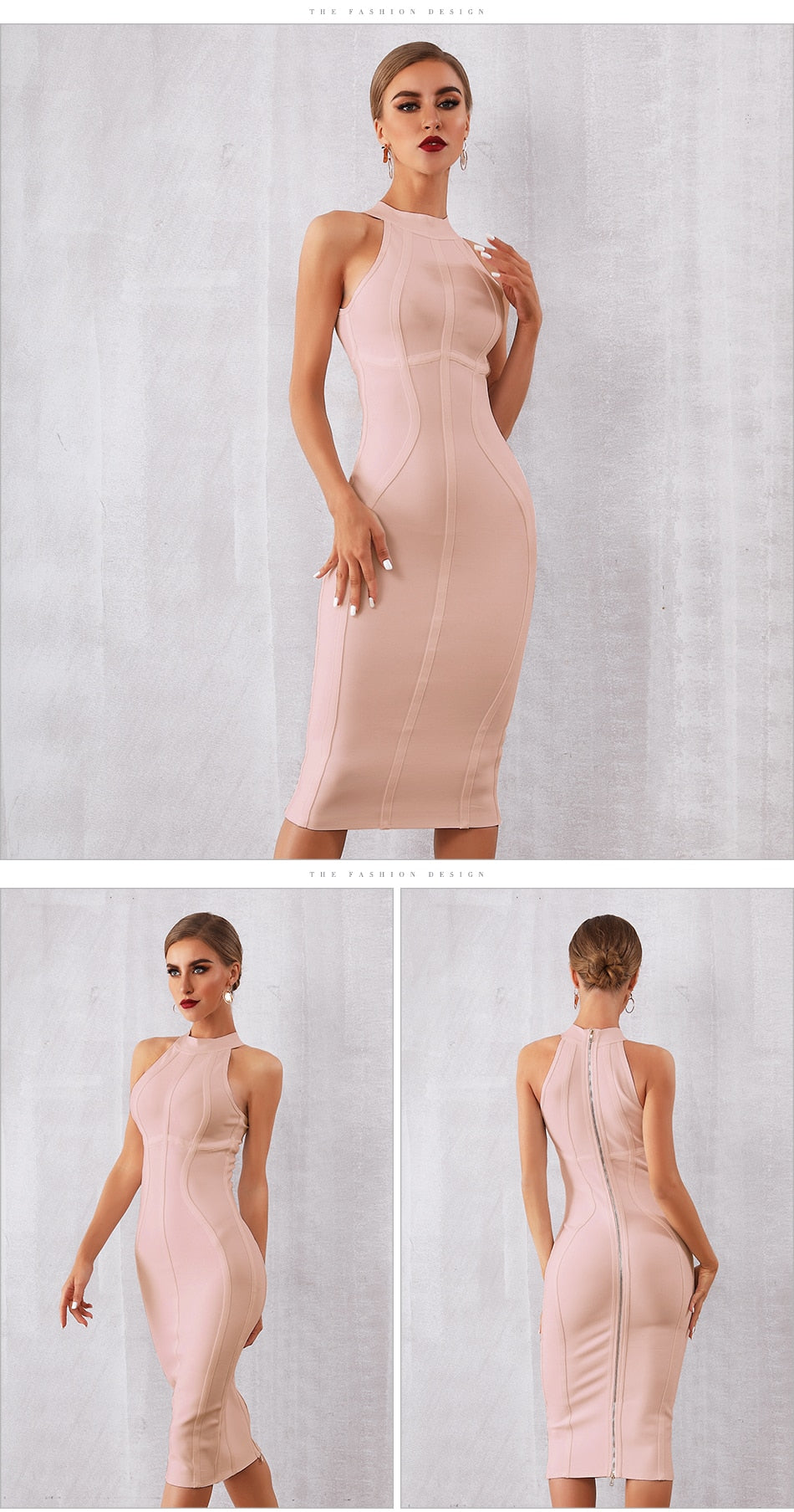 Elegant Tank Sexy Sleeveless Club Celebrity Runway Party Bodycon Bandage Dress The Clothing Company Sydney