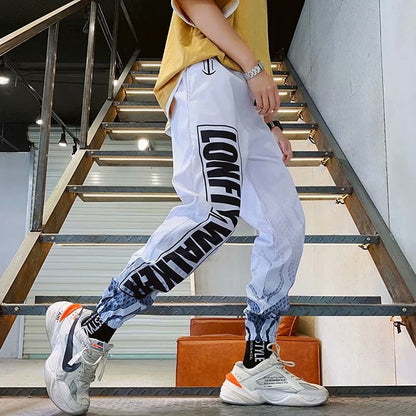 Men's Streetwear Hip hop Joggers Pants Loose Harem Pants Ankle Length Trousers Sport Casual Letter Print Sweatpants The Clothing Company Sydney