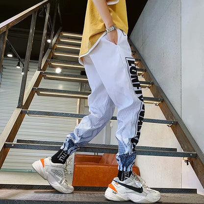 Men's Streetwear Hip hop Joggers Pants Loose Harem Pants Ankle Length Trousers Sport Casual Letter Print Sweatpants The Clothing Company Sydney