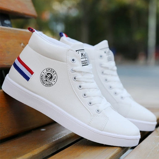 Black/white waterproof warm plush shoes ankle High Cut Sneaker boots The Clothing Company Sydney