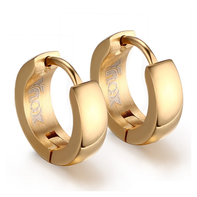 Rock Punk Huggie Earrings Stainless Steel Unique Small Hoop Earrings For Men Boho Jewelry The Clothing Company Sydney