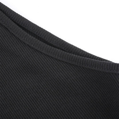 Backless Cross Tank Ribbed Knitted Solid Basic Body Fashion Sleeveless Bodysuits The Clothing Company Sydney