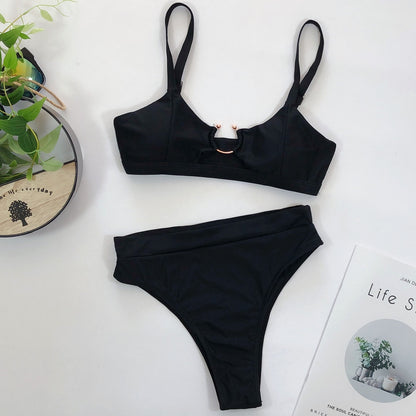 2 Piece Brazilian Women Print Side Tie Swimwear Push Up Swimsuit Bath Suit Bikini Set The Clothing Company Sydney