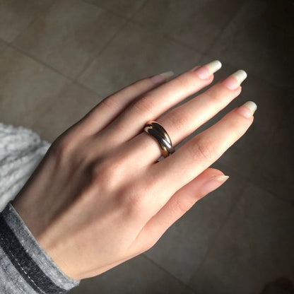 Classic 3 Rounds Ring Sets Women Stainless Steel Wedding Engagement Jewellery The Clothing Company Sydney