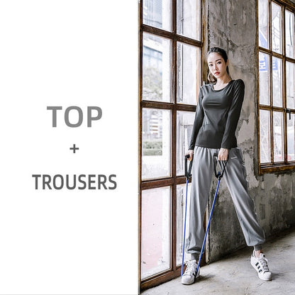 2 Piece Ladies Compression Running suits Sportswear Exercise Sports Gym Leggings long sleeve Yoga Jogging set The Clothing Company Sydney