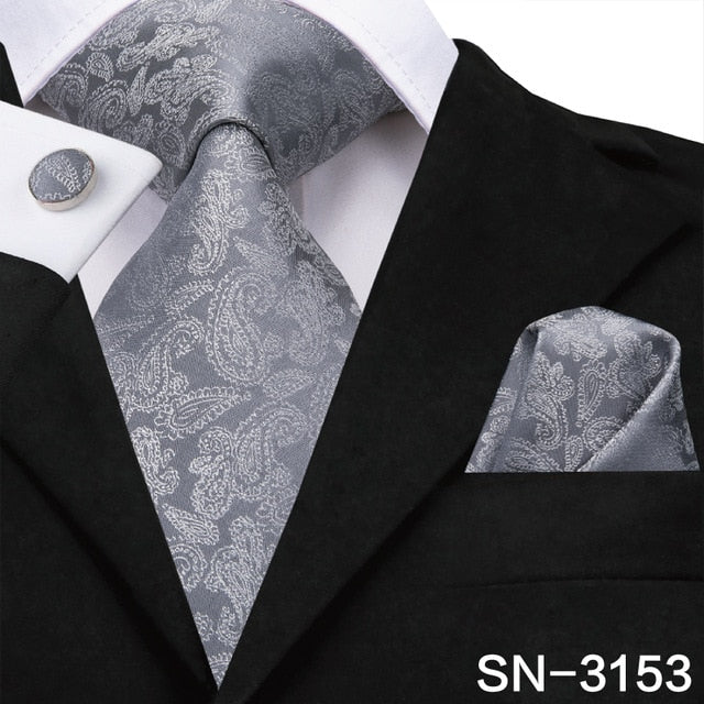 3 Piece 8.5cm Silk Men Floral Red Blue Neckties Classic Party Wedding Pocket Square Cufflinks Luxury Tie Set The Clothing Company Sydney