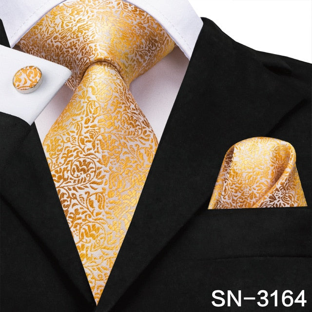 3 Piece 8.5cm Silk Men Floral Red Blue Neckties Classic Party Wedding Pocket Square Cufflinks Luxury Tie Set The Clothing Company Sydney