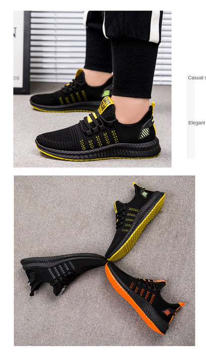 Designer Men's Casual Breathable Mesh Comfortable Walking Footwear Male Running Sport Shoes Sneakers The Clothing Company Sydney