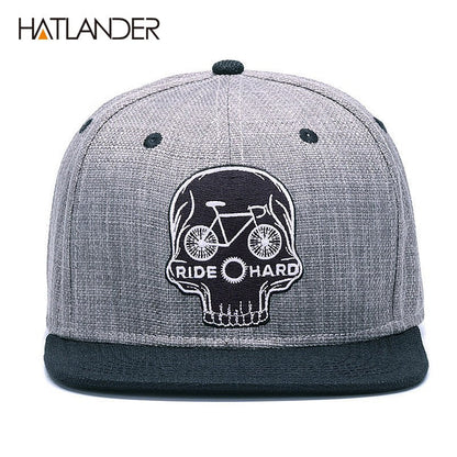 Baseball snapback embroidery SKULL cool hip hop cap hat The Clothing Company Sydney