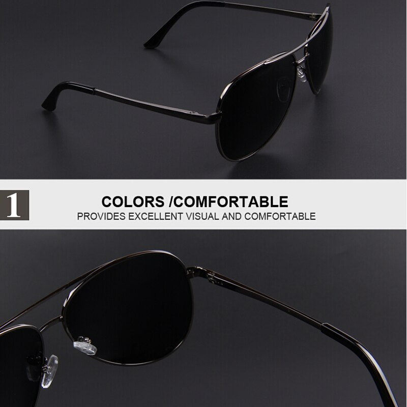 Designer Brand Mens Polarized Night Vision Driving Sunglasses 100% UV400 The Clothing Company Sydney