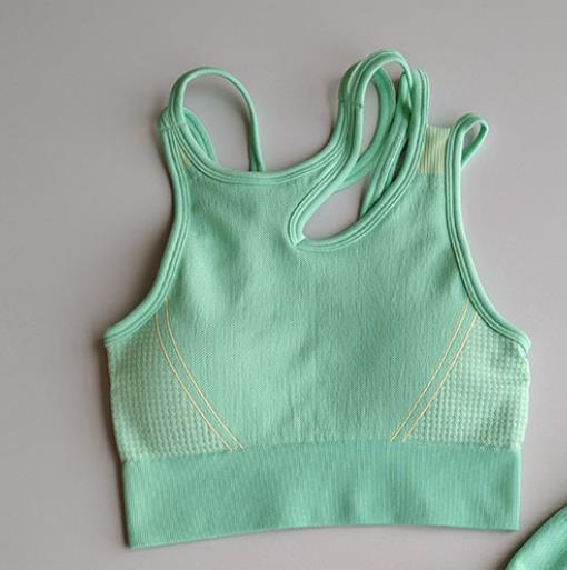 2 Piece Seamless Sports Bras Fitness Shorts Yoga Set Gym Breathable Stretch Sports Suit Running Training Wear The Clothing Company Sydney
