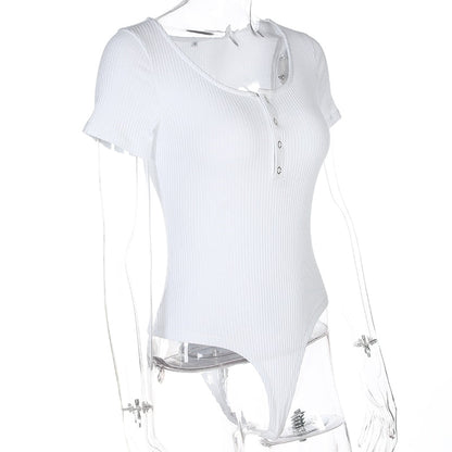 Autumn winter skinny button up long sleeve bodysuit The Clothing Company Sydney