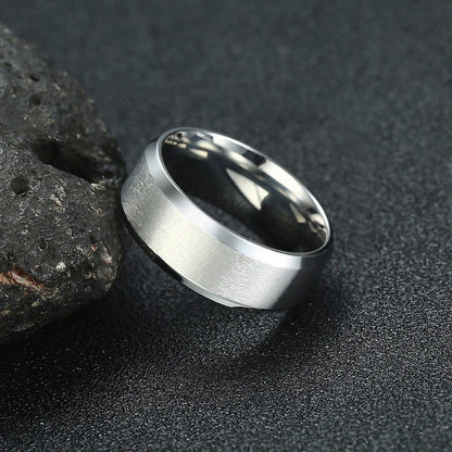 8mm Men Ladies Ring Stainless Steel Wedding Jewellery The Clothing Company Sydney