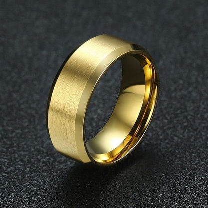 8mm Men Ladies Ring Stainless Steel Wedding Jewellery The Clothing Company Sydney