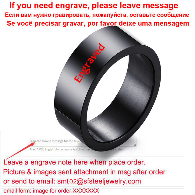 Classic Silver Color Wedding Ring Flat Top Stainless Steel Promise Ring For Women Men 6mm 8mm The Clothing Company Sydney