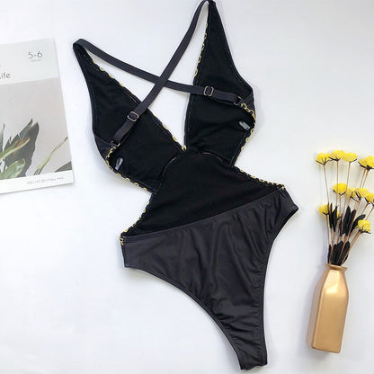 Print one piece swimsuit female Push up bodysuit Vintage high cut swimwear women swimsuit Bathers The Clothing Company Sydney