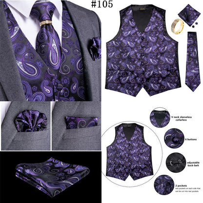 Mens Suit Vest Waistcoat Formal Wedding Groom Sleeveless Vest Hanky Necktie Set The Clothing Company Sydney