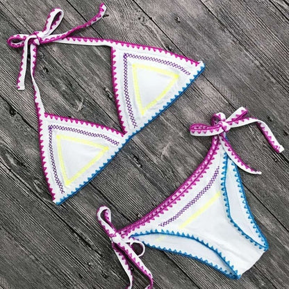 2 Piece New Sexy Swimwear Push Up Swimsuit Halter Top Padded Bathing Suit Bandage Brazilian Bikini Set The Clothing Company Sydney