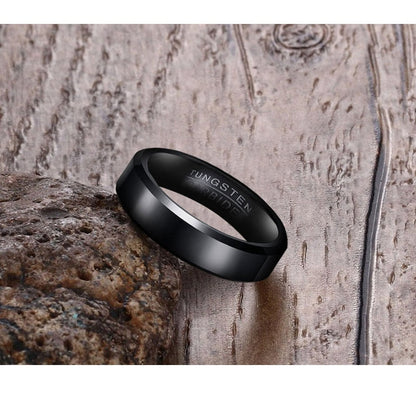 Black Tungsten Carbide Men's Ring Wedding Engagement Ring The Clothing Company Sydney