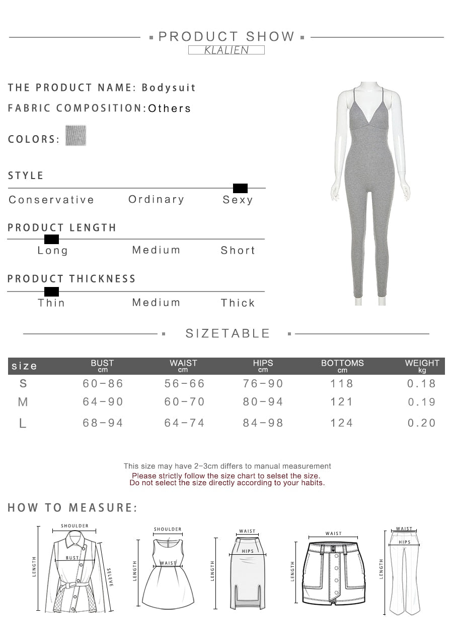 Summer Casual Sport Fitness Streetwear Jumpsuit Sexy V Neck Backless Skinny Elastic Jumpsuit Yoga Outfit The Clothing Company Sydney