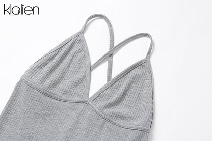 Summer Casual Sport Fitness Streetwear Jumpsuit Sexy V Neck Backless Skinny Elastic Jumpsuit Yoga Outfit The Clothing Company Sydney