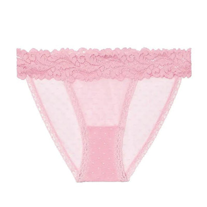 Lace Lingerie Dot Mesh Low-waist Soft Underwear G String Thong Transparent Panties The Clothing Company Sydney